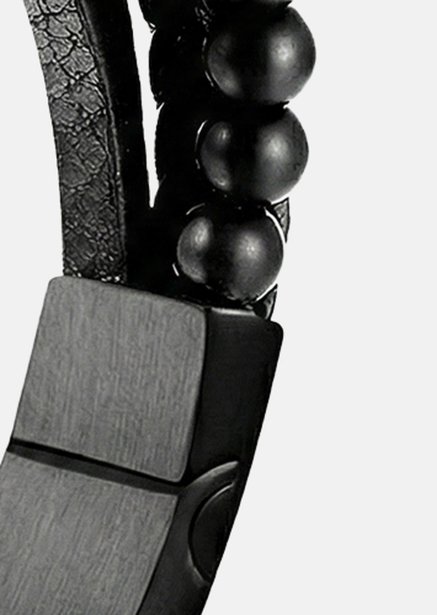 Bracelet en cuir Noble Noir