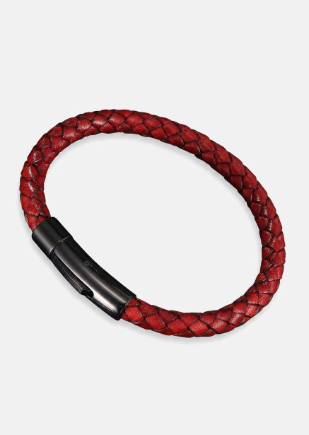Bracelet en cuir Crimson Twine