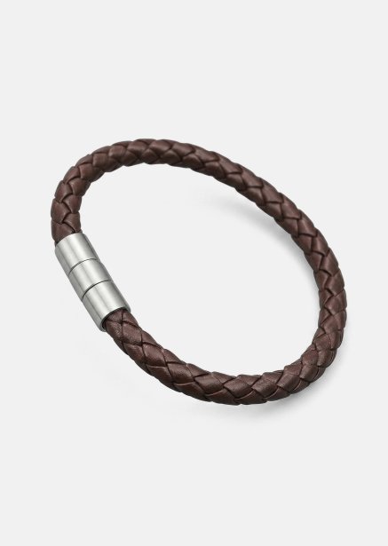 Bracelet en cuir Iron Weave