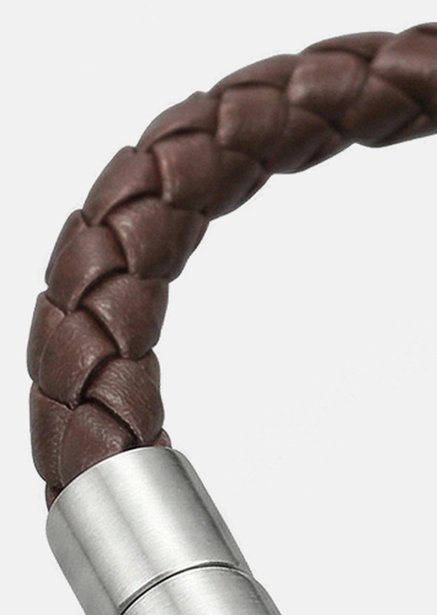 Bracelet en cuir Iron Weave