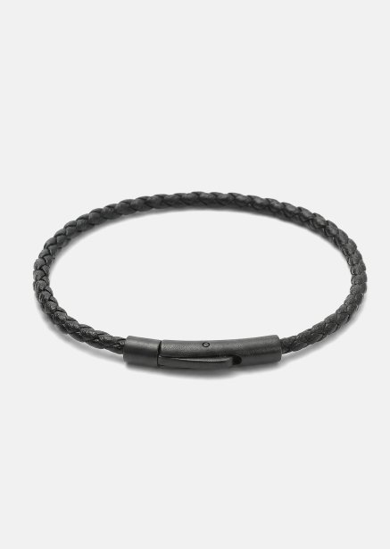 Bracelet en cuir Obsidian Loop