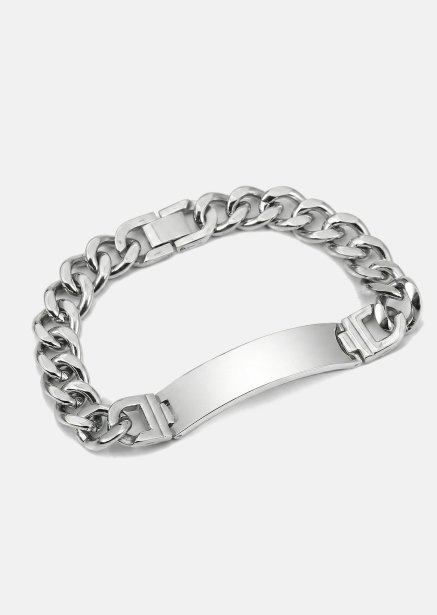 Bracelet Titan Shield - Plaqué argent