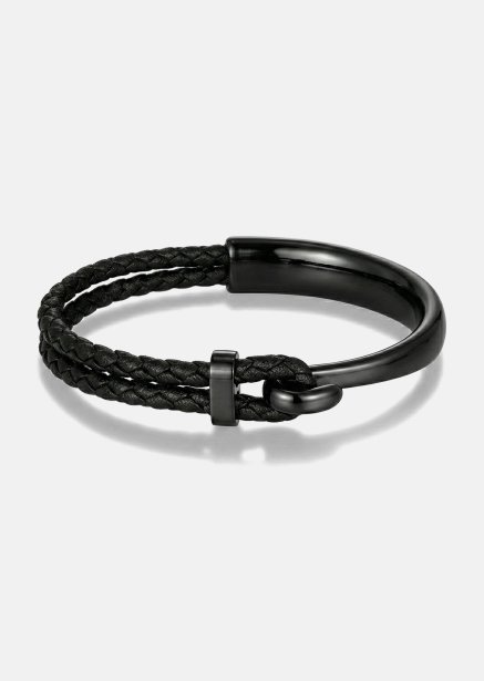 Bracelet en cuir Obsidian Link
