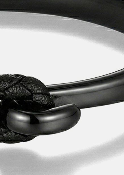 Bracelet en cuir Obsidian Link