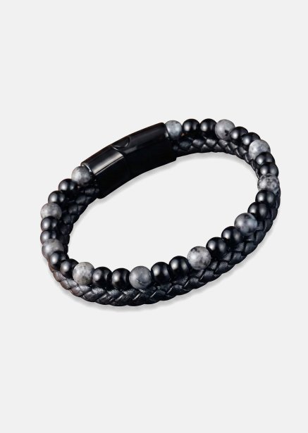 Bracelet en cuir Ebon Veil