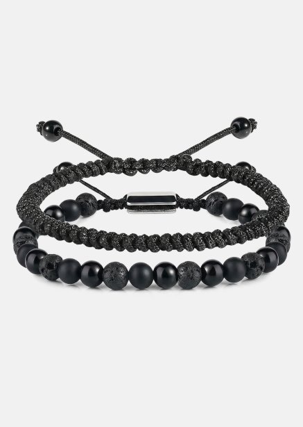 Bracelet perlé Obsidian Knot