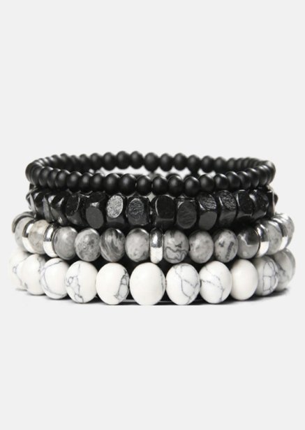 Bracelet perlé Obsidian Nexus
