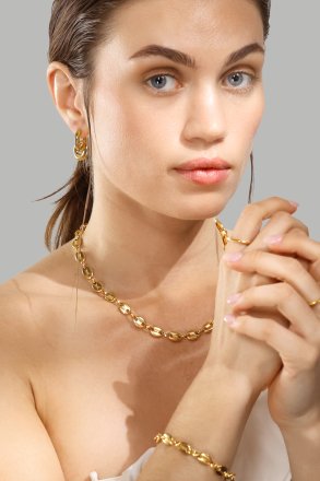 Boucles d’oreilles Chunky Link – 18k Plaquées or