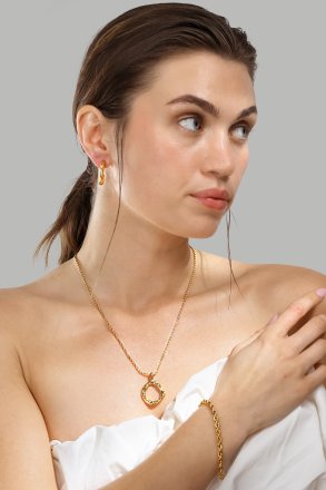 Collier Aurora Wave - 18k Plaqué or