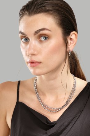 Collier Layered Shine – Plaqué argent