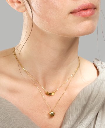 Collier Stella – 18k Plaqué or