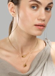 Collier Stjärntrio – 18k Plaqué or