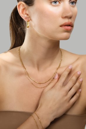 Boucle d’oreille TriBold - 18k Plaquée or