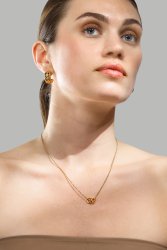 Boucle d’oreille Bold Curve - 18k Plaquée or