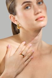 Boucles d’oreilles Gaia – 18k Plaquées or