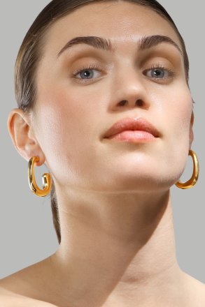 Boucle d’oreille Elegant Curve - 18k Plaquée or