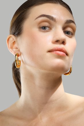 Boucle d’oreille Elegant Curve - 18k Plaquée or