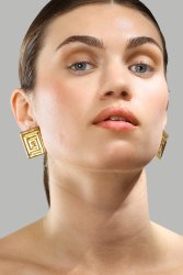 Boucle d’oreille Geometric Glow - 18k Plaquée or