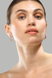 Boucle d’oreille Chunky Rectangle - Steel
