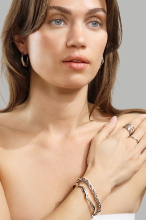 Bague Wave - Plaquée argent