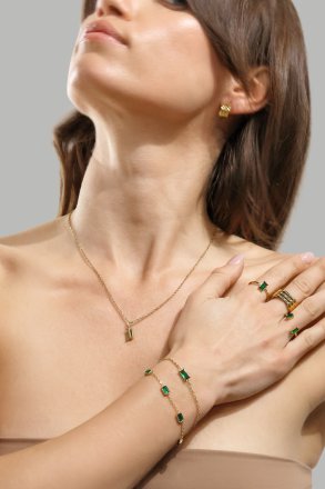 Bague Emeraldis - 18k Plaquée or