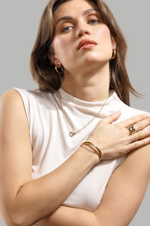 Collier Orbit – Plaqué argent