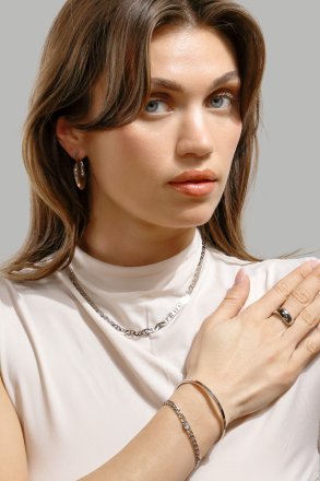 Boucle d’oreille Luna Bold Hoops - Plaquée argent