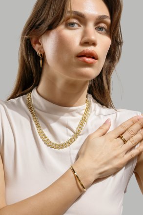 Bague Plain Link - 18k Plaquée or