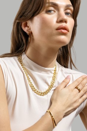 Collier Royal Frost - 18k Plaqué or