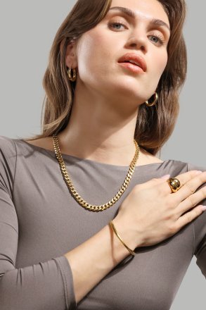 Bracelet Flow Cuff - 18k Plaqué or