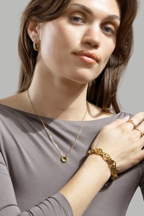 Collier Orbit – 18k Plaqué or