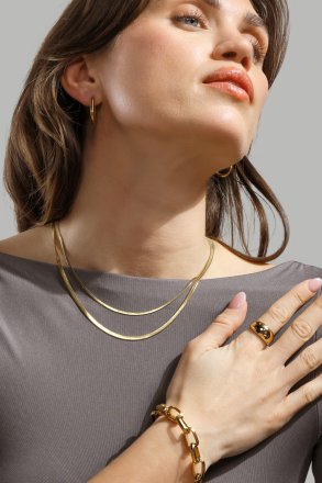 Collier Serpent - 18k Plaqué or