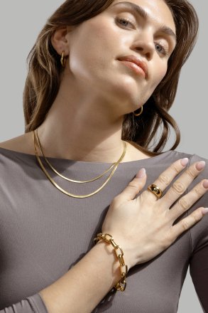 Collier Serpent - 18k Plaqué or