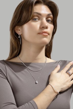 Collier Drop – Plaqué argent