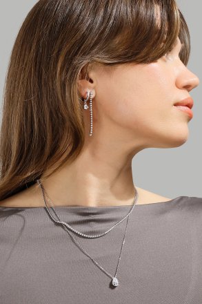 Bracelet Dainty Sparkle - Plaqué argent