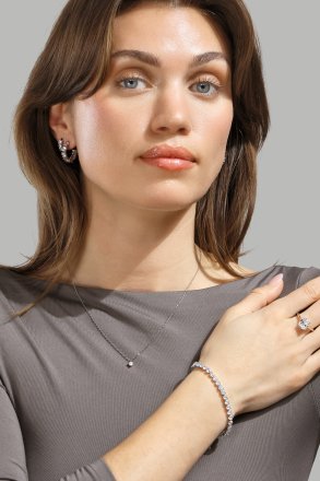 Vela Boucle d'oreille - Plaquée argent