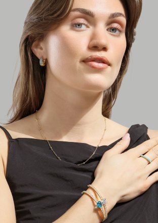 Bracelet Lunara Charm - 18k Plaqué or