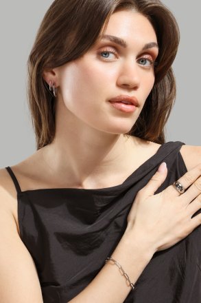 Boucle d’oreille Eleganceis - Plaquée argent