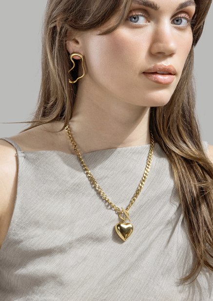 Fluid Glow Boucle d'oreille - 18k Plaquée or