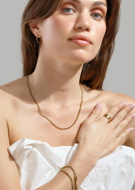 Wavena Bague - 18k Plaquée or