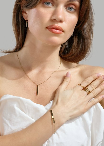 Bracelet Sleek Elegance - 18k Plaqué or