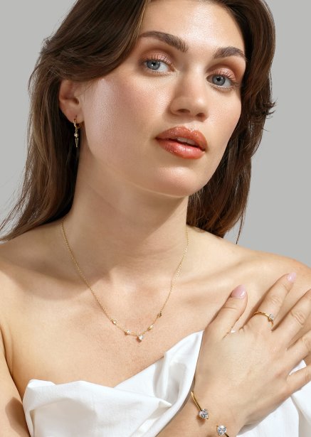 Boucles d’oreilles Aeriths - 18k Plaquées or
