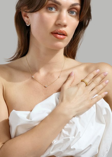 Bague Crystal Shimmer - Plaqué or 18k
