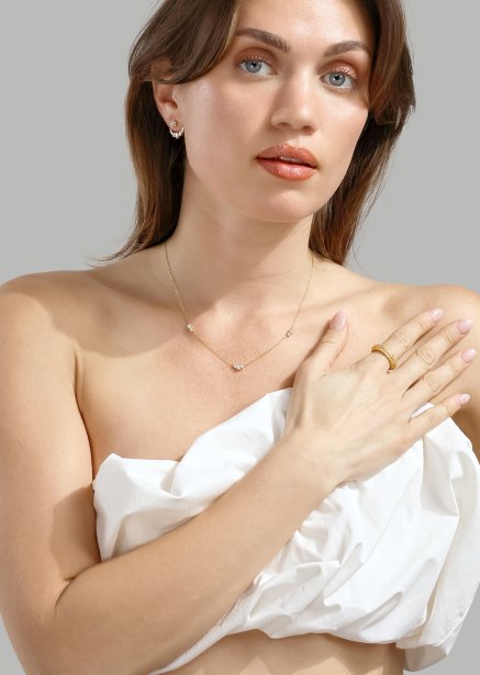 Boucle d'oreille Glimra - 18k Plaquée or