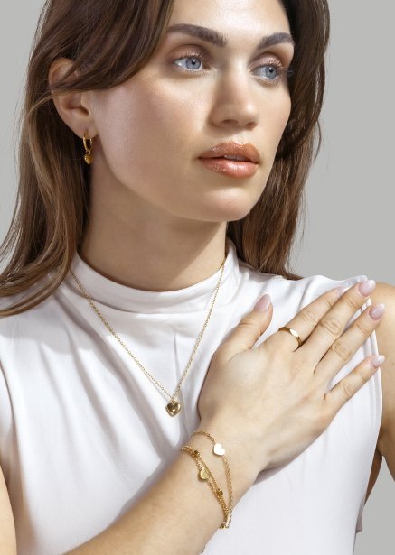 Initial Bague – 18k Plaquée or