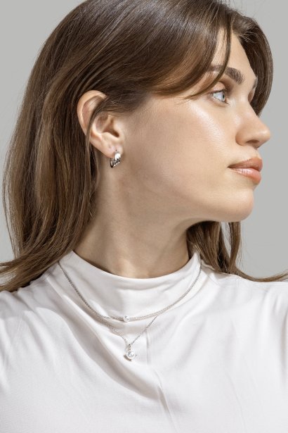Collier North Pearl - Plaqué argent