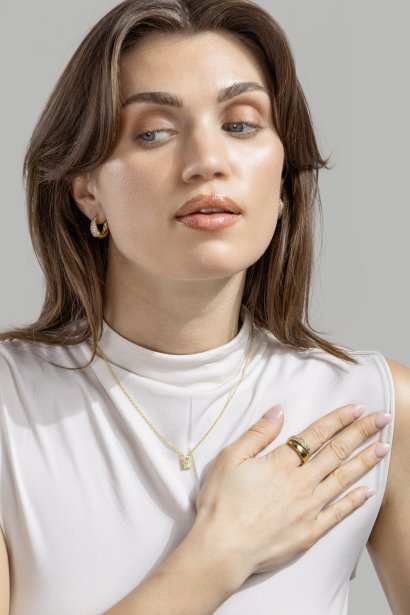Glint Bague - 18K Plaquée or