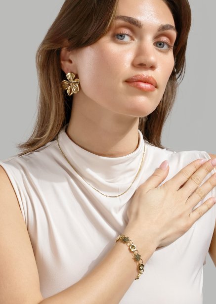 Collier Dots - 18k Plaqué or