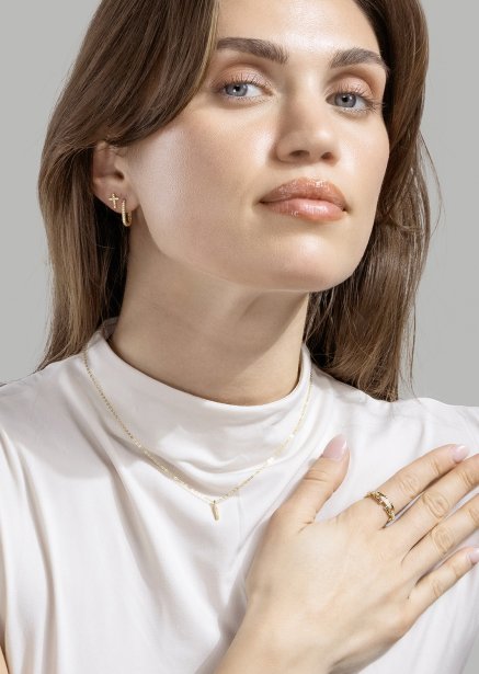 Bague Link Luxer - 18k Plaquée or