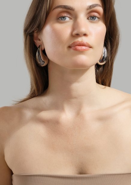 Boucle d’oreille Liquid Glow - Plaquée argent